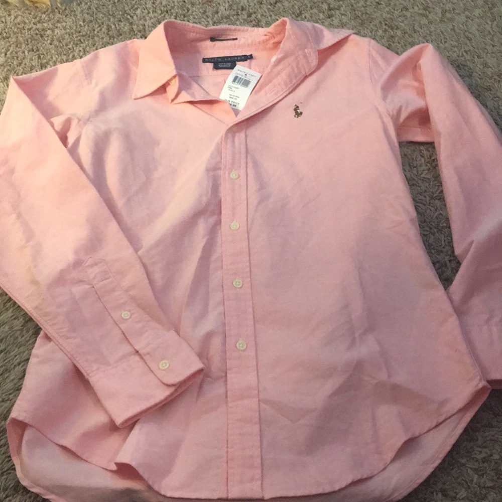 Pink Ralph Lauren button down